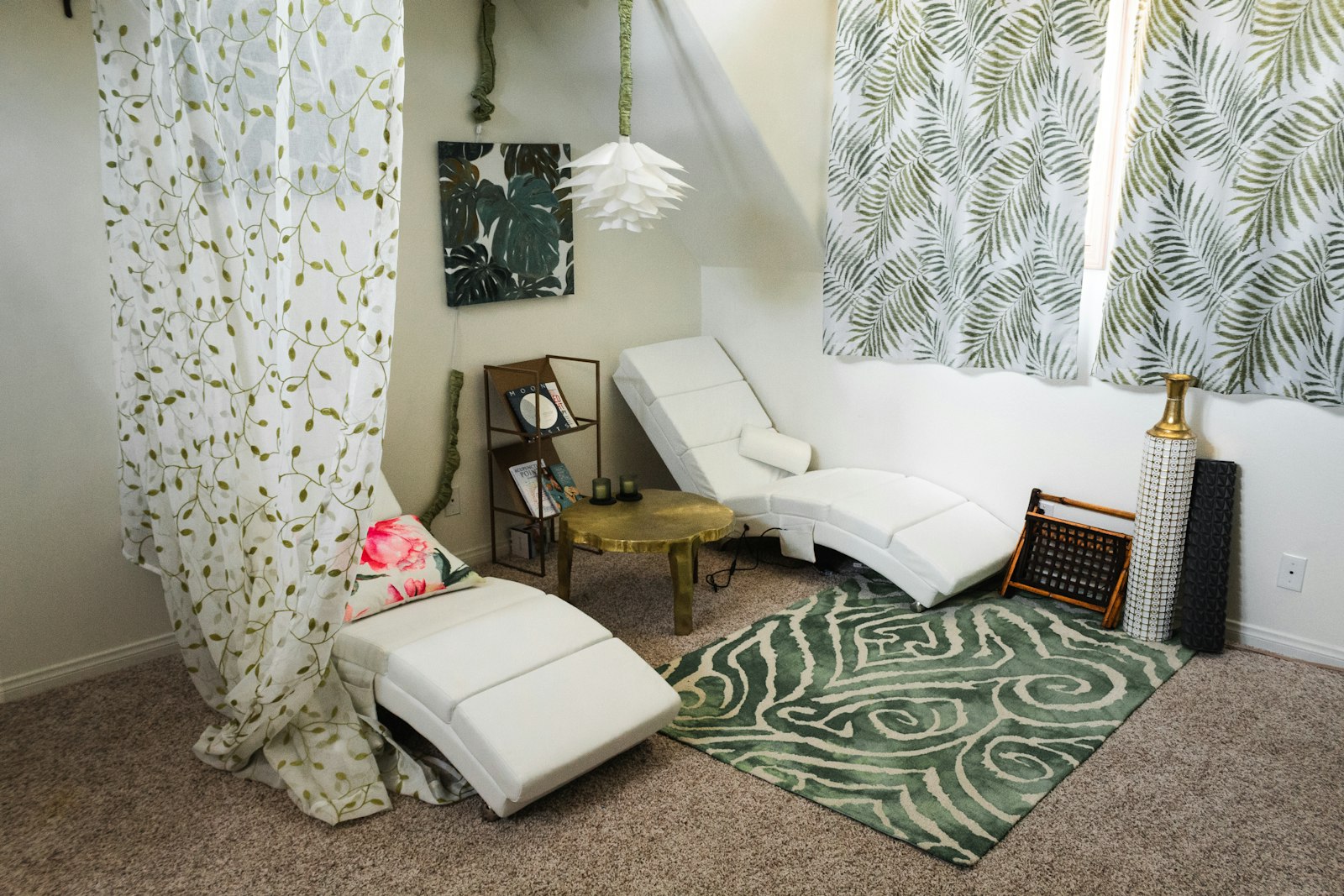 A quiet bed beside a soft curtain, a private space for rest. Photo by Brian Wangenheim on Unsplash, used under the free Unsplash License.